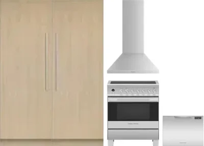 5 Piece Package Includes Refrigerator, Freezer, Range, Hood And Dishwasher